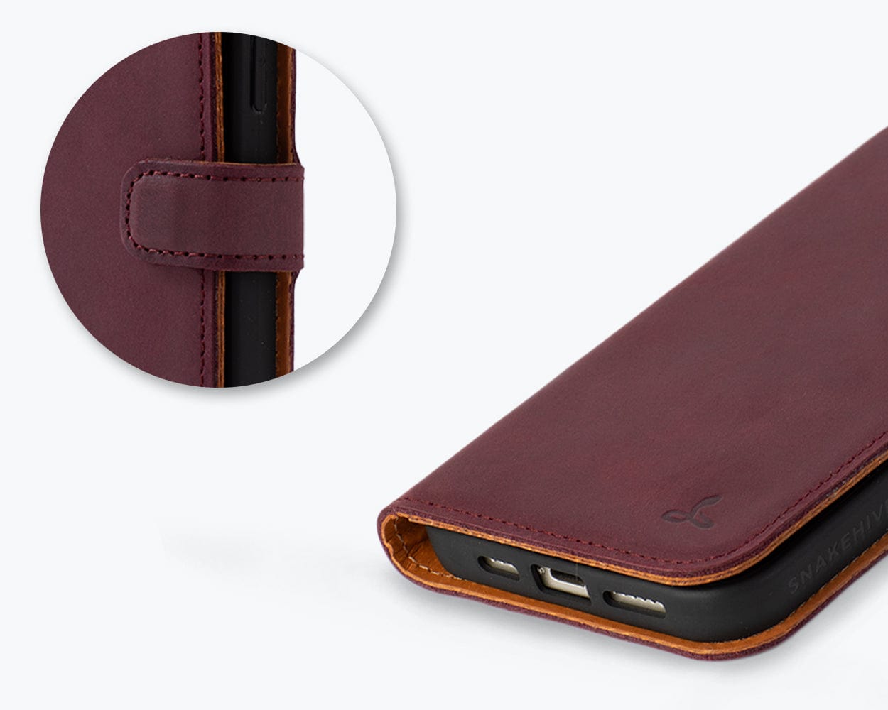 Iphone 15 Plus Leather Wallet Case - Snakehive UK