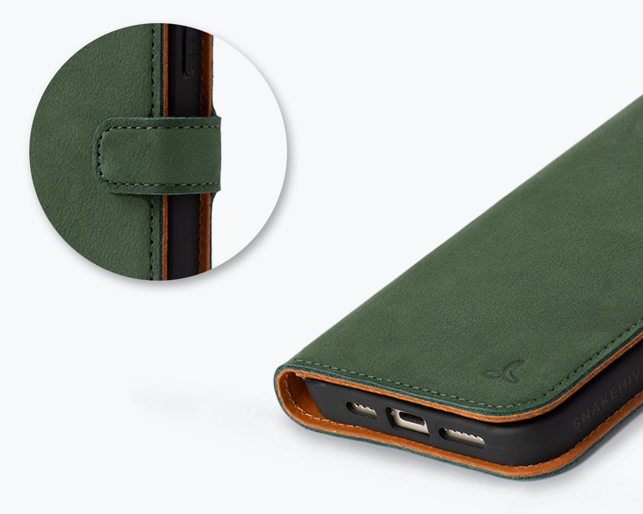 Iphone 15 Plus Leather Wallet Case - Snakehive UK