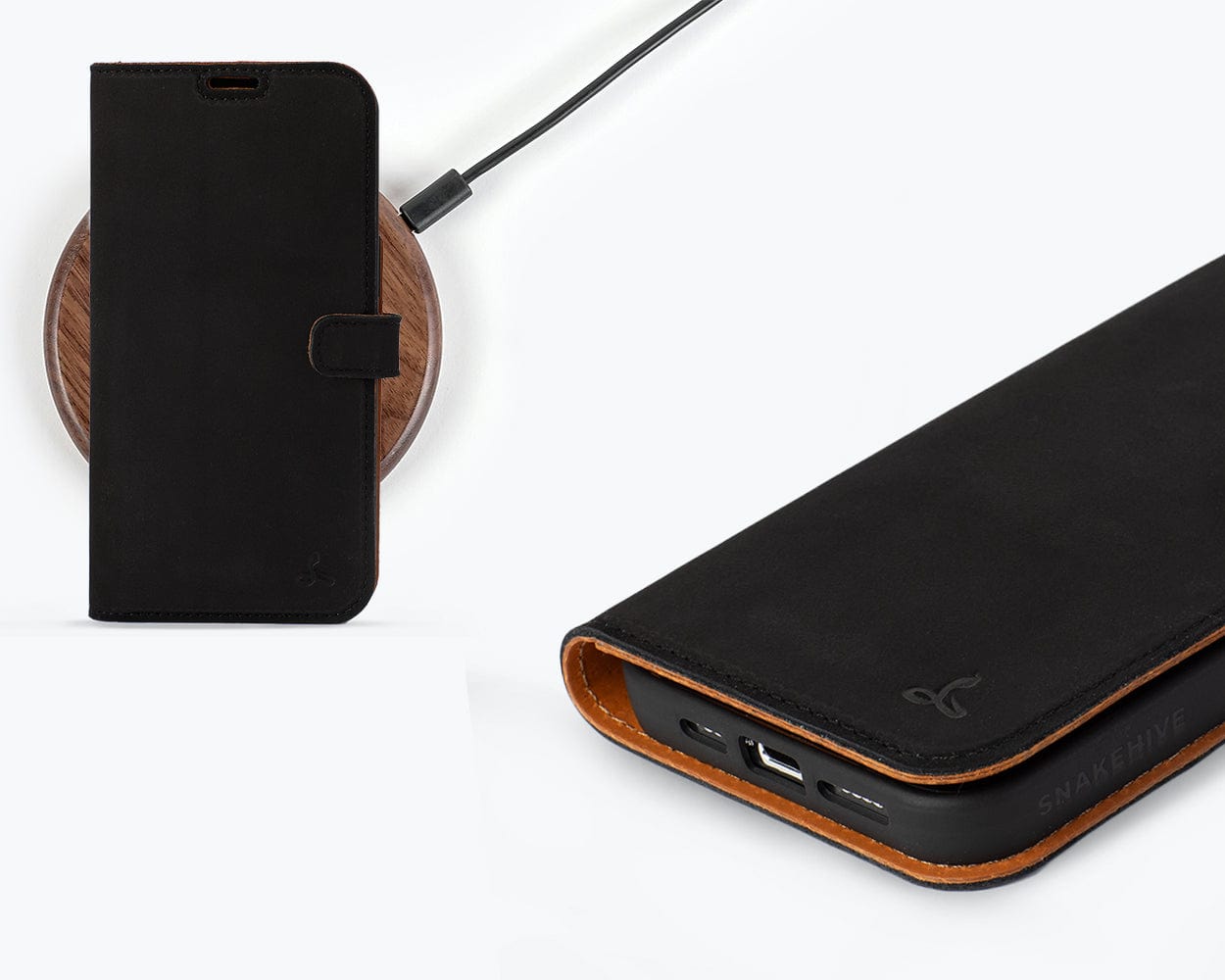 Iphone 15 Pro Max Leather Wallet Case - Snakehive UK