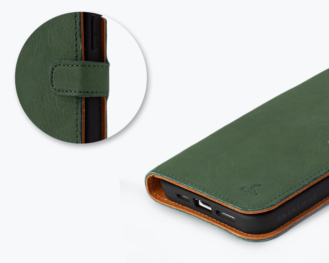 Iphone 15 Pro Max Leather Wallet Case - Snakehive UK