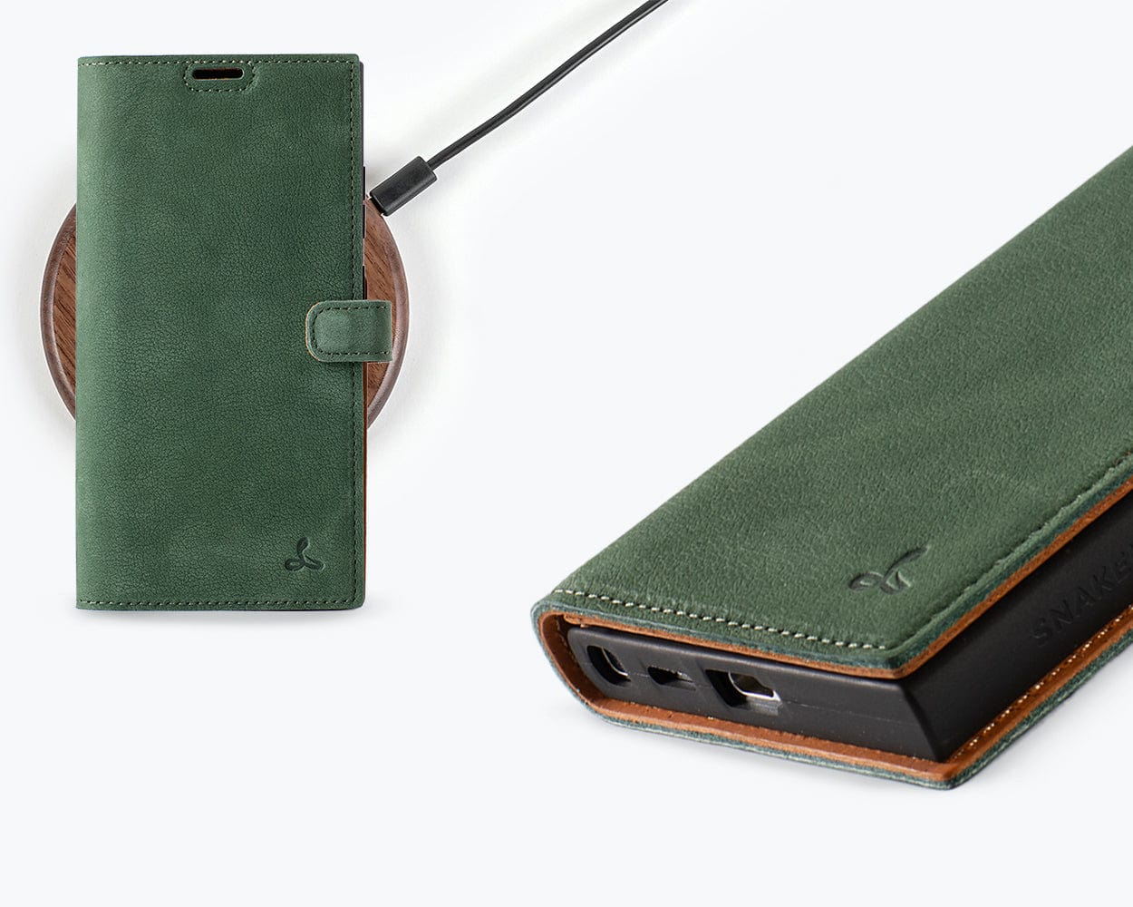 Samsung Galaxy S24 Ultra Vintage Leather Wallet - Snakehive UK