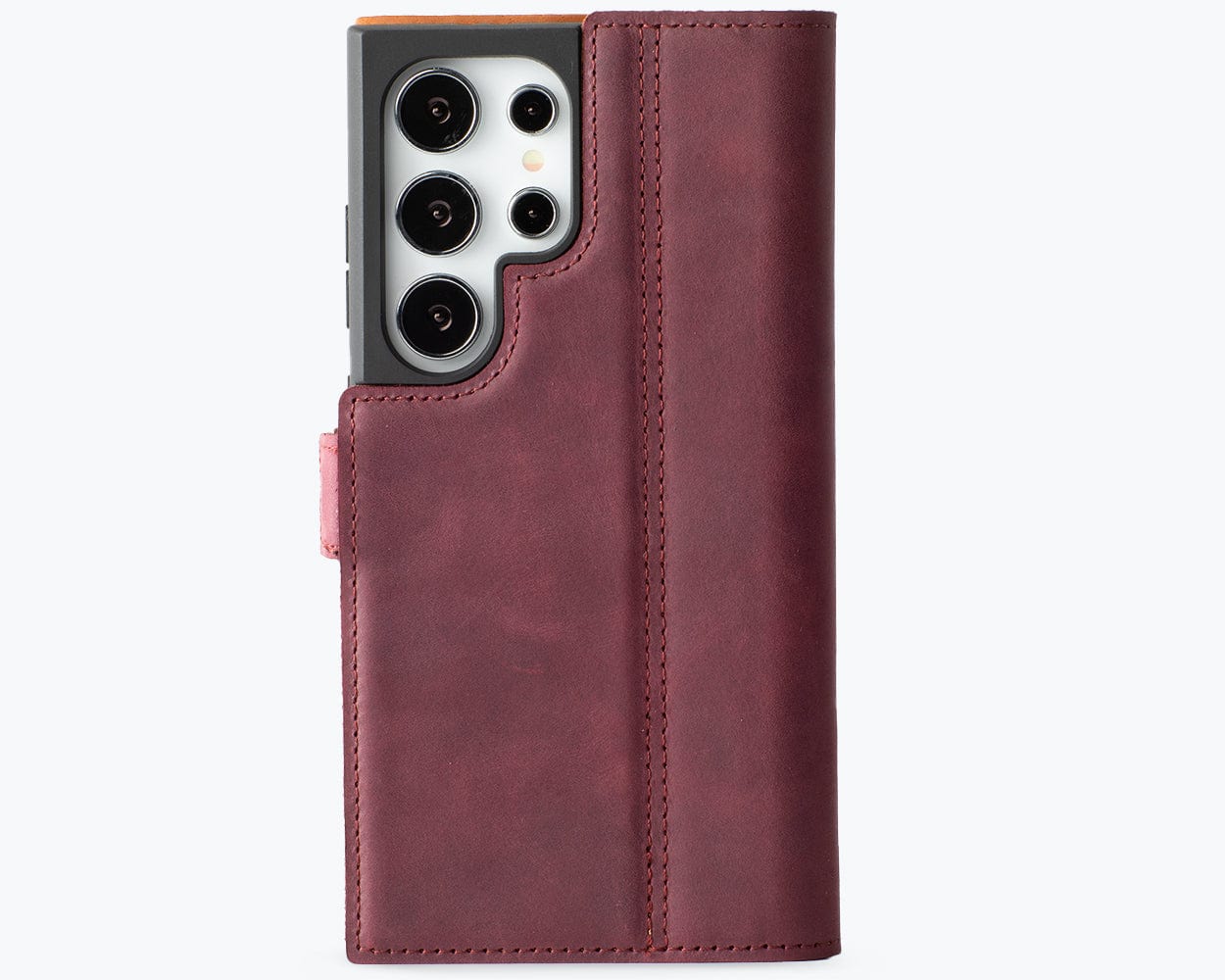 Samsung Galaxy S24 Ultra Vintage Leather Wallet Side Clasp - Snakehive UK