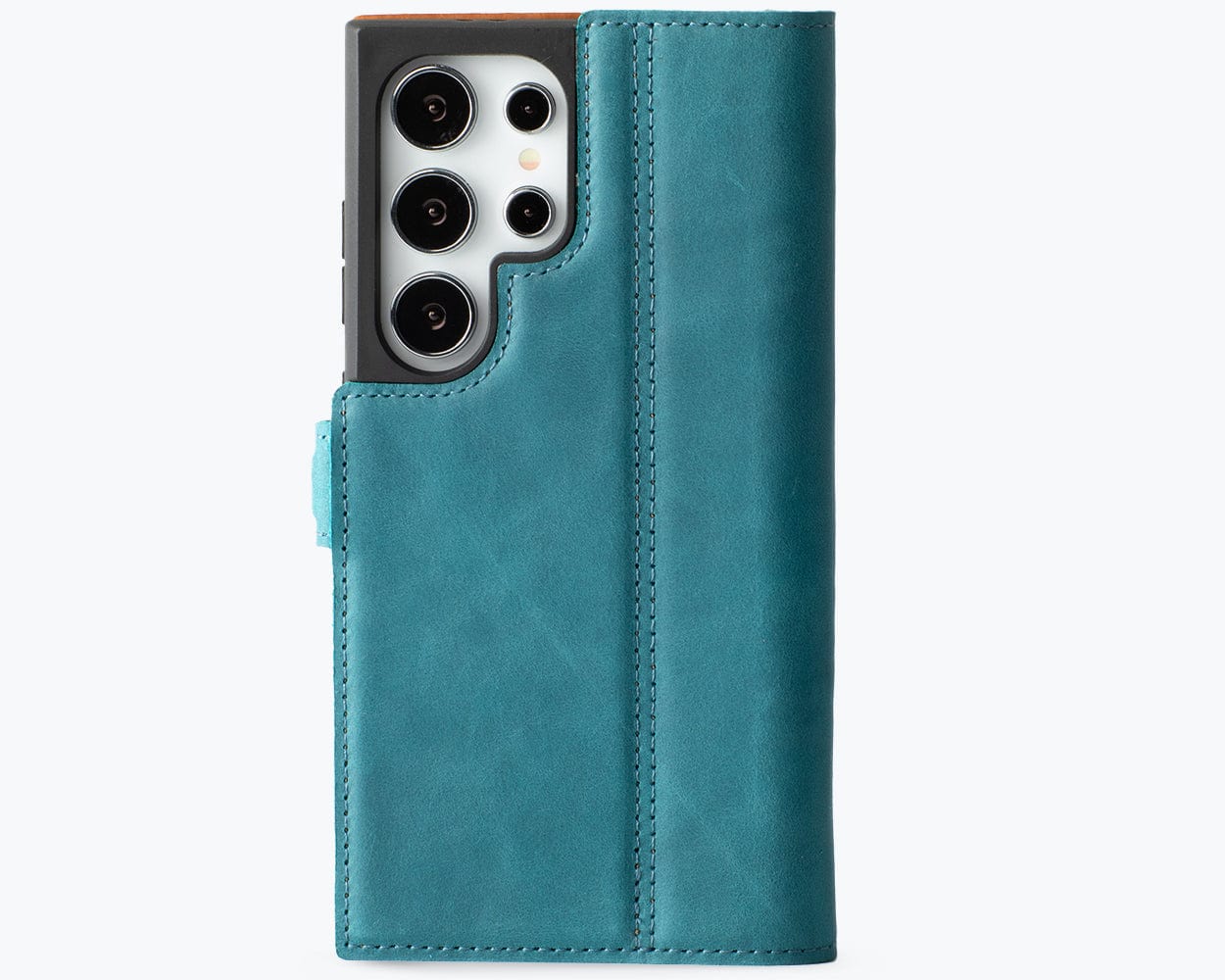 Samsung Galaxy S24 Ultra Vintage Leather Wallet Side Clasp - Snakehive UK