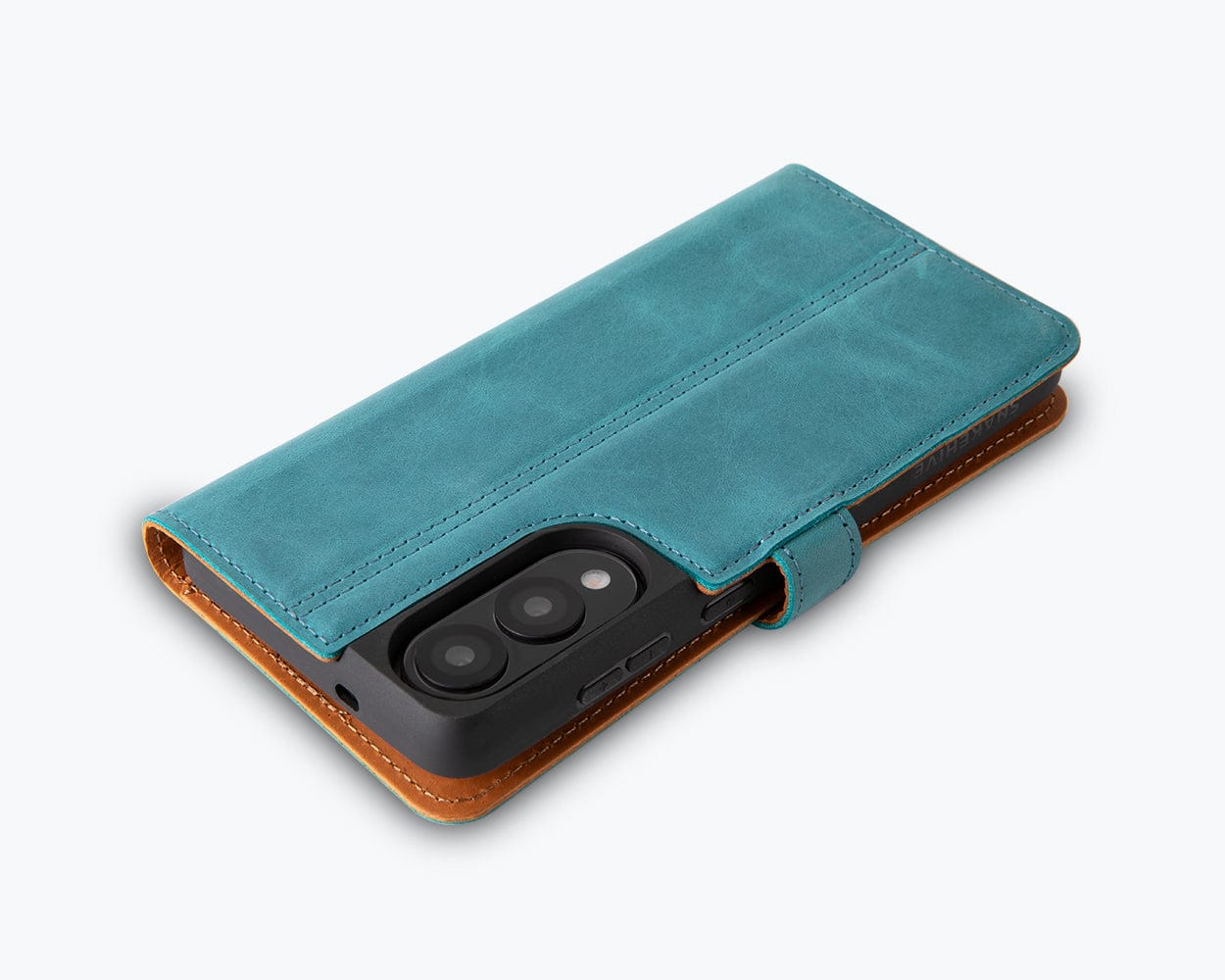 Samsung Galaxy S25 Edge - Vintage Leather Wallet Phone Case