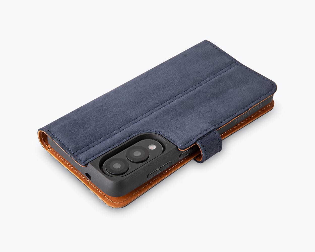 Samsung Galaxy S25 Edge - Vintage Leather Wallet Phone Case