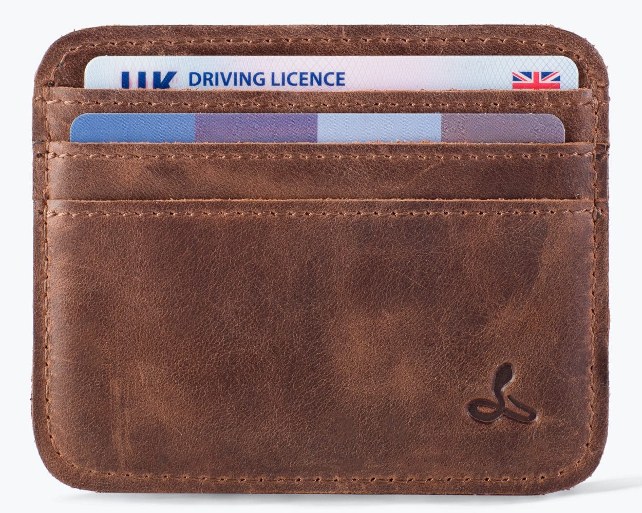 Vintage Leather Cardholder - Snakehive UK