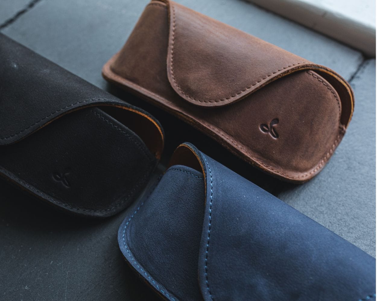 Vintage Leather Glasses Case - Snakehive UK