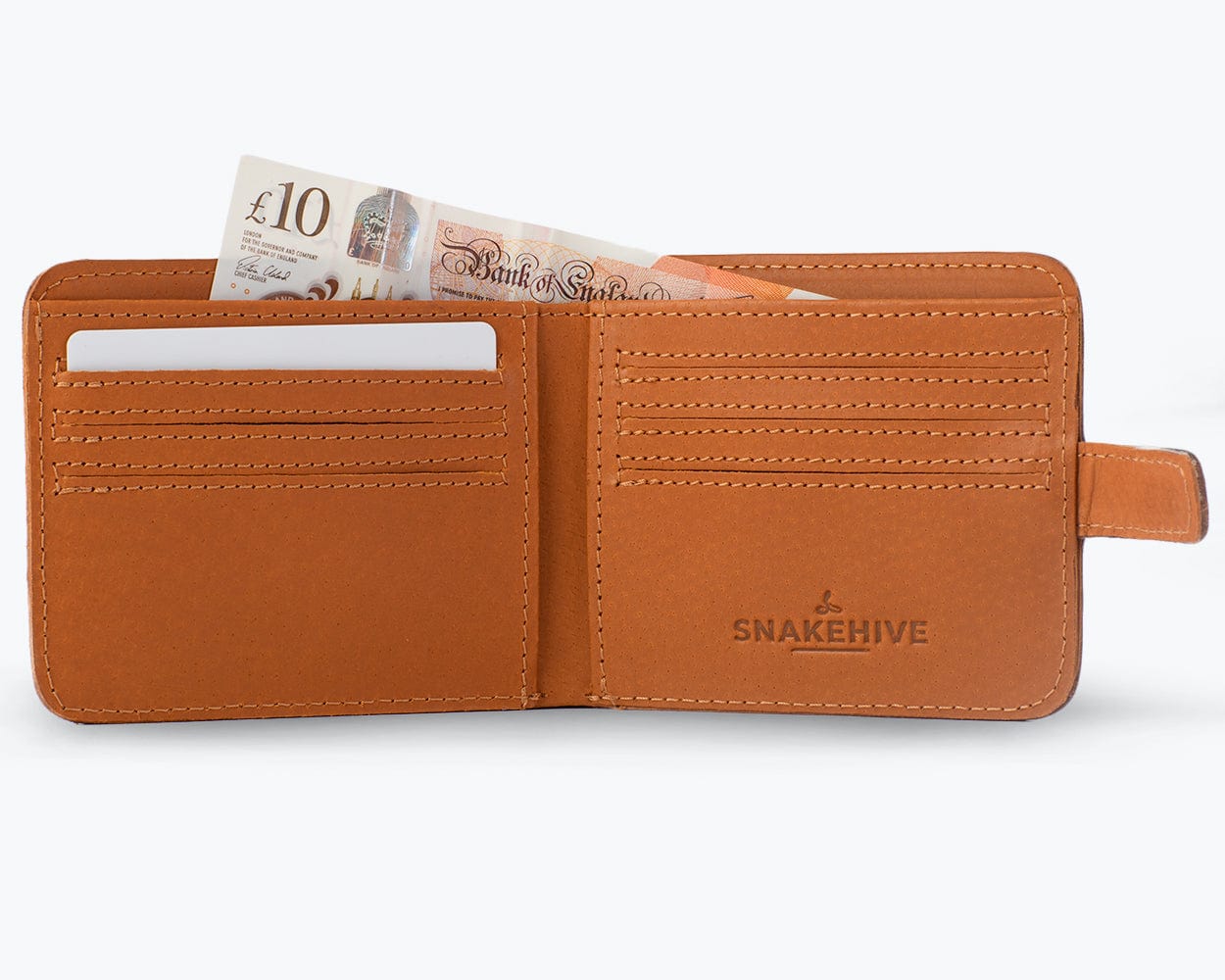 Vintage Leather Money Wallet With Clasp - Snakehive UK