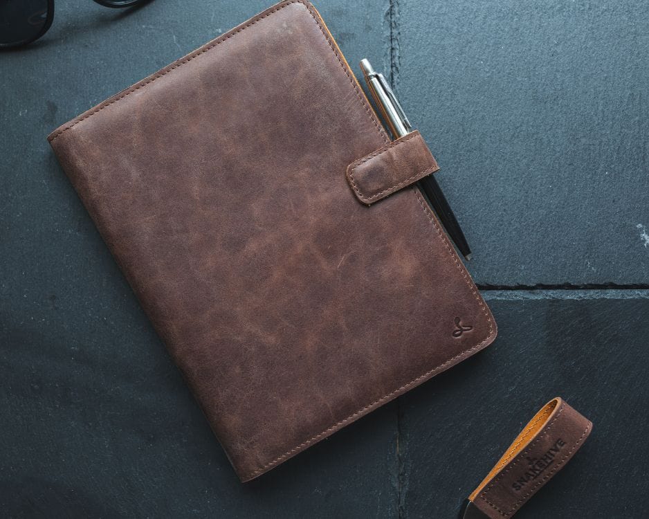 Vintage Leather Notebook - Snakehive UK