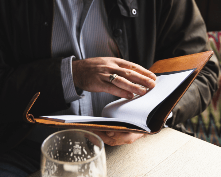 Vintage Leather Notebook - Snakehive UK