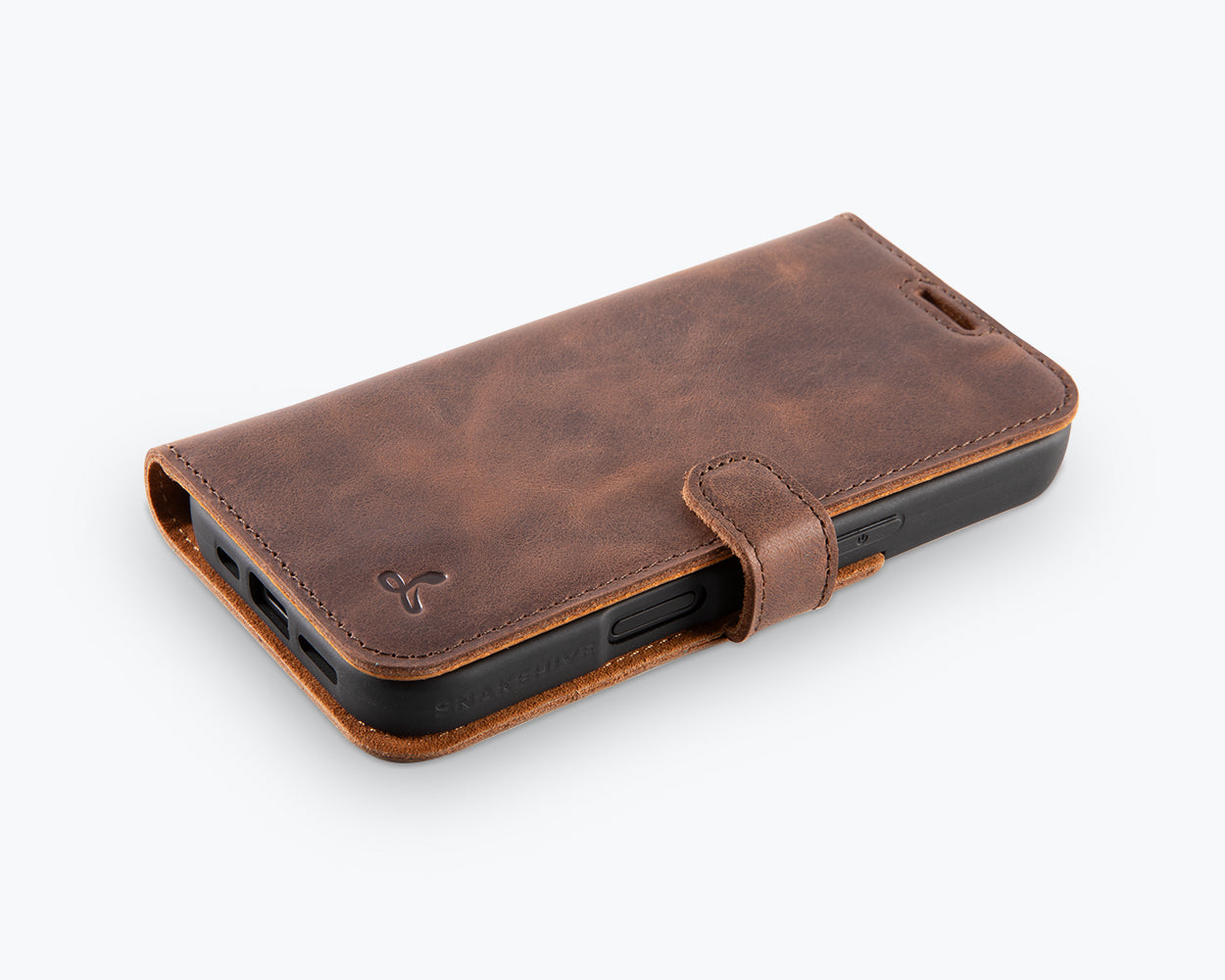 Apple Iphone 16 Pro Vintage Leather Wallet - Snakehive UK