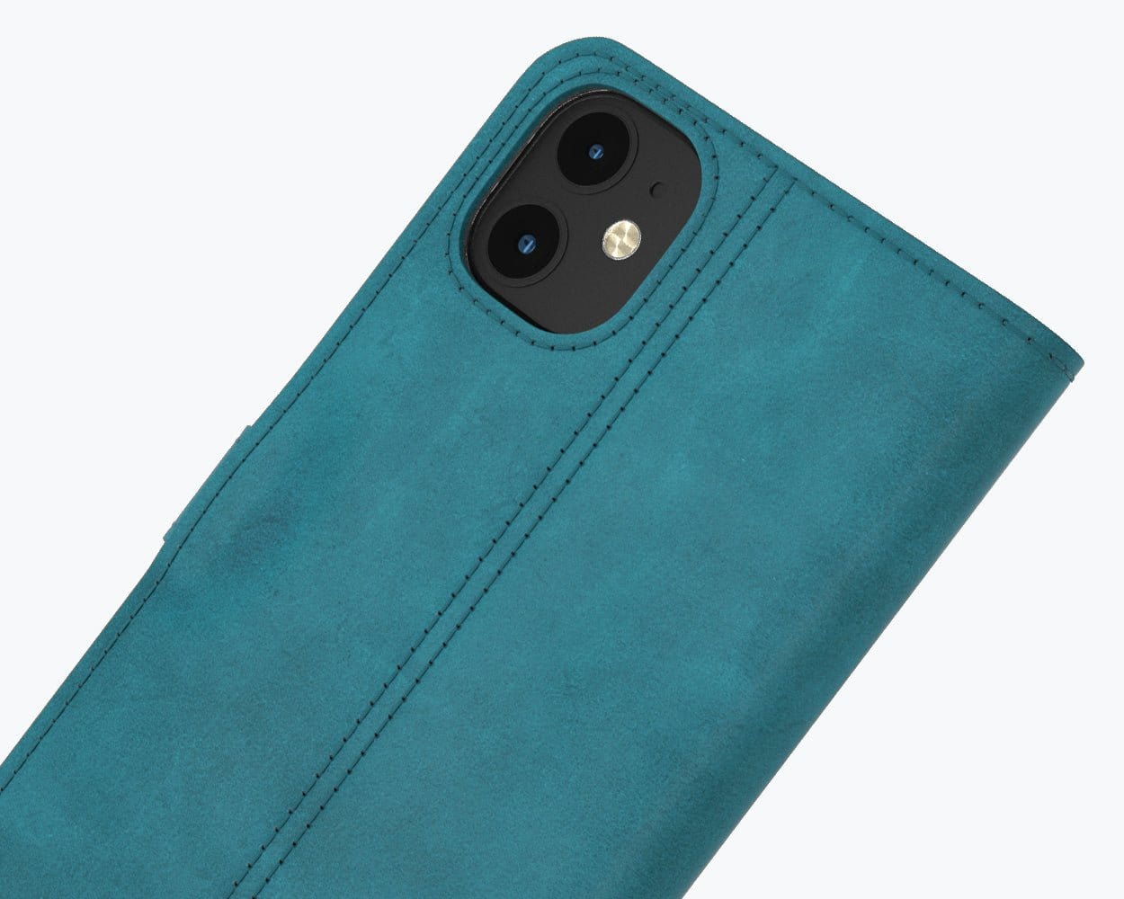 Apple iPhone 12 - Vintage Leather Wallet (Almost Perfect) Teal Apple iPhone 12 - Snakehive UK