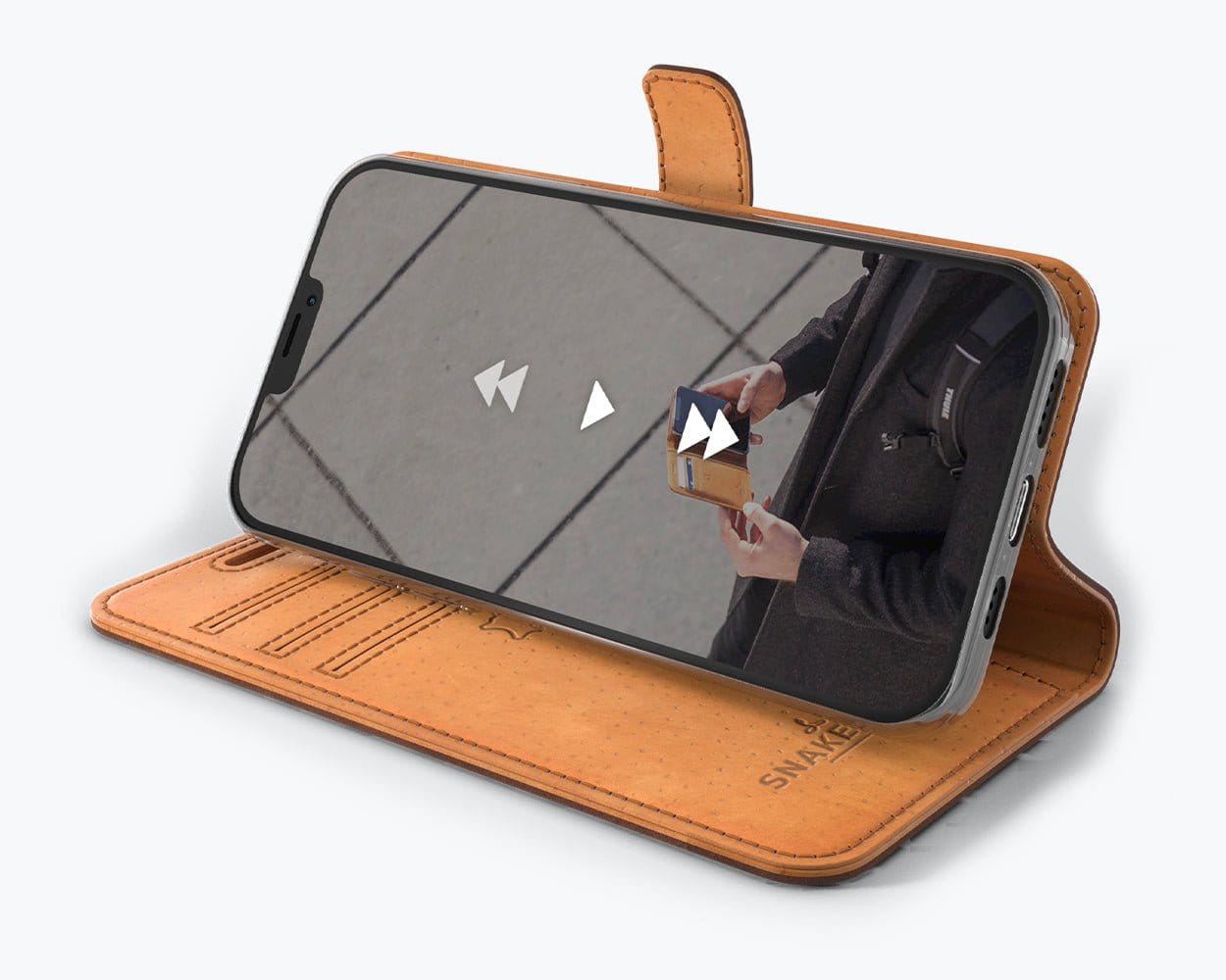 Apple iPhone 12 - Vintage Leather Wallet (Almost Perfect) Teal Apple iPhone 12 - Snakehive UK