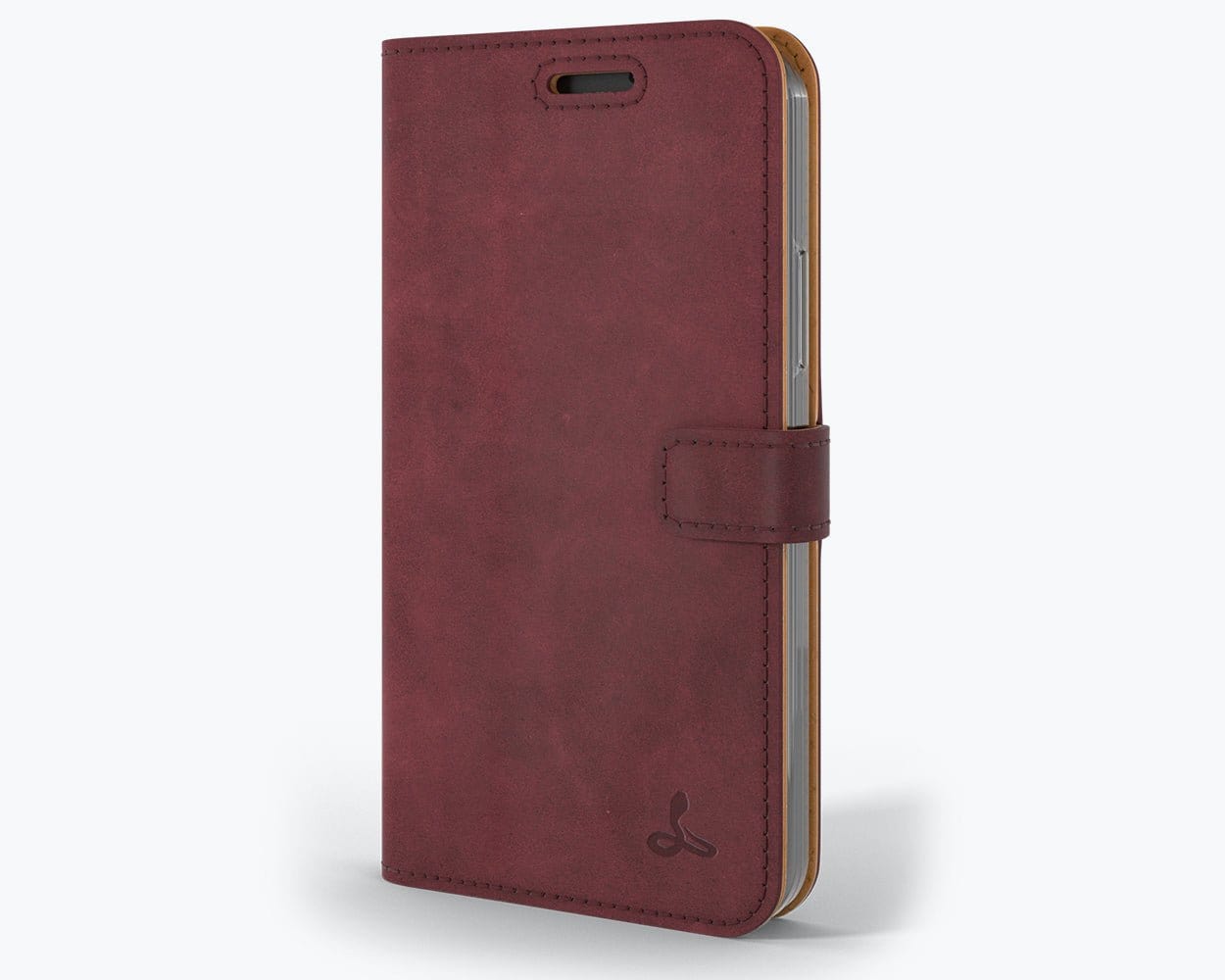 Apple iPhone 12 - Vintage Leather Wallet (Almost Perfect) Plum Apple iPhone 12 - Snakehive UK