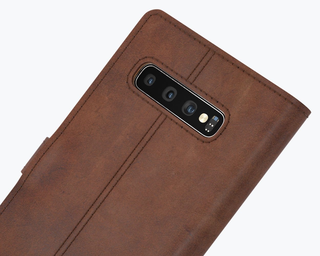 Samsung Galaxy S10 Plus - Vintage Leather Wallet (Almost Perfect) Honey Gold Samsung Galaxy S10 Plus - Snakehive UK