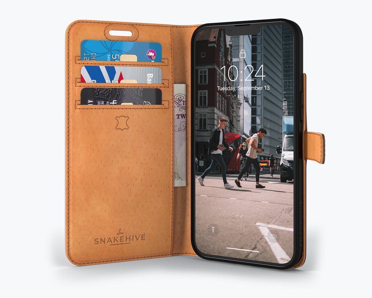 Apple iPhone 14 Plus | Leather Wallet Case | Snakehive