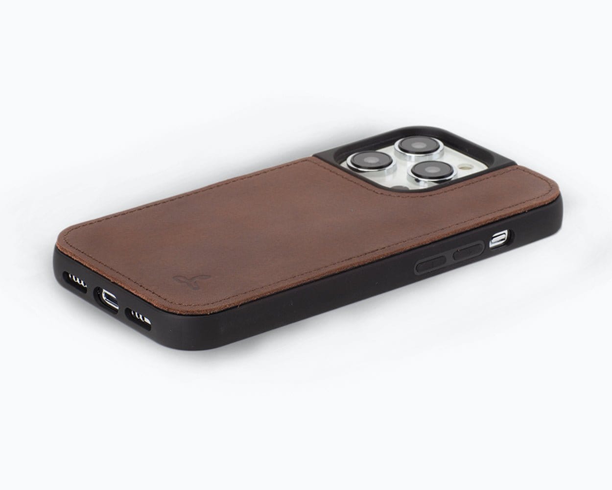 Vintage Leather Back Case - Apple iPhone 14 Pro Black Apple iPhone 14 Pro - Snakehive UK