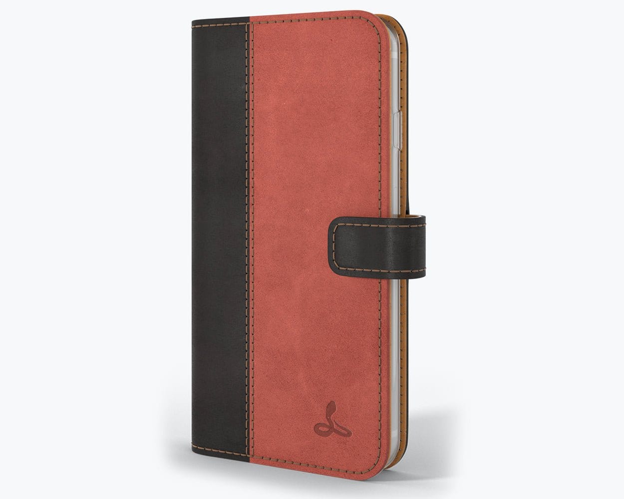 Vintage Two Tone Leather Wallet - Apple iPhone 6/6S TT Black/Red Apple iPhone 6/6S - Snakehive UK
