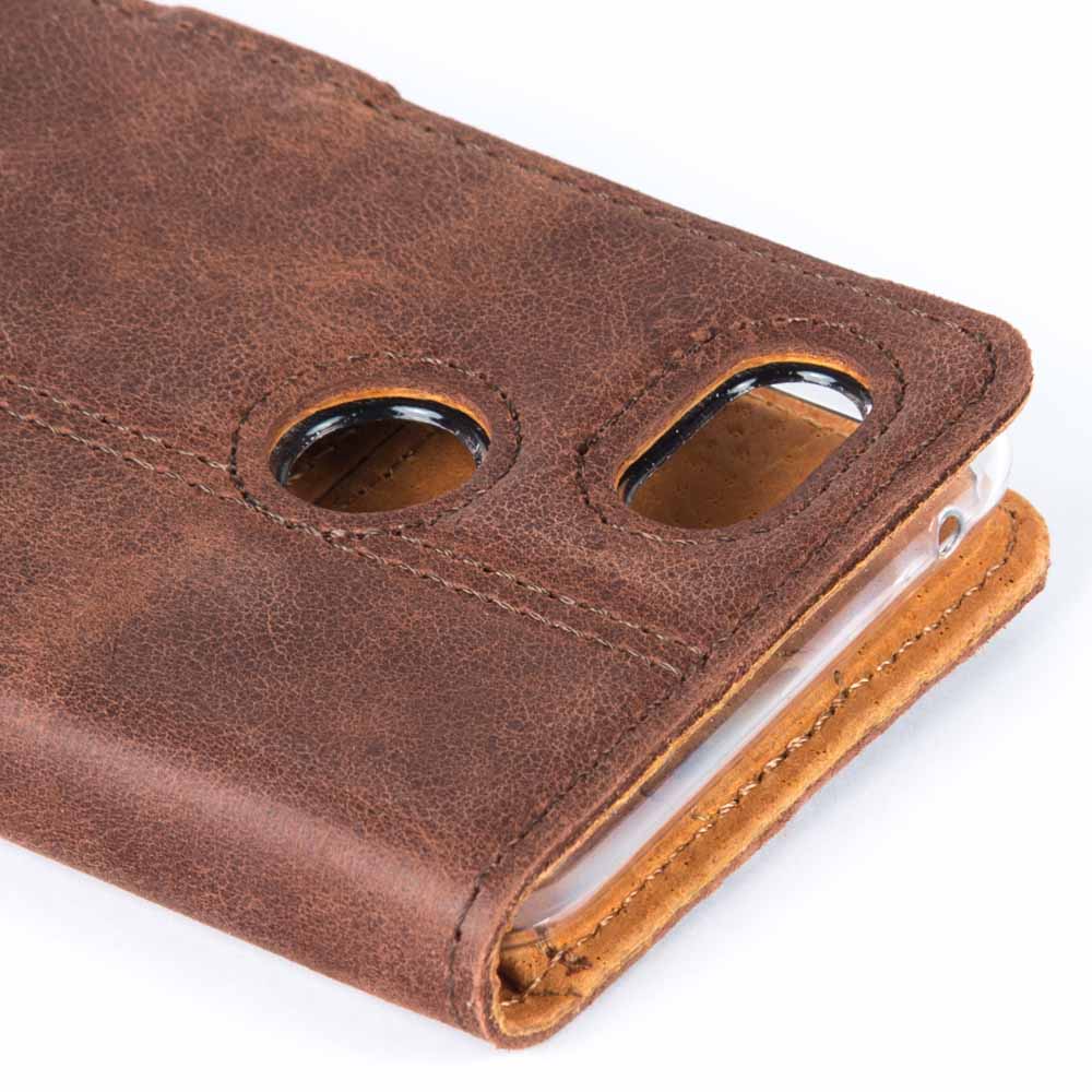 Vintage Leather Wallet - Google Pixel 3 XL Honey Gold Google Pixel 3XL - Snakehive UK