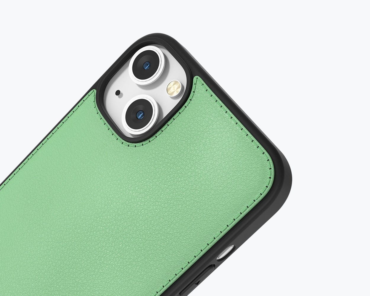 Apple iPhone 14 - Metro Leather Case Pebble Grey Apple iPhone 14 - Snakehive UK