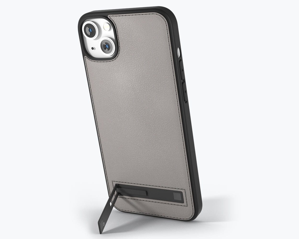 Apple iPhone 14 - Metro Leather Case Pebble Grey Apple iPhone 14 - Snakehive UK