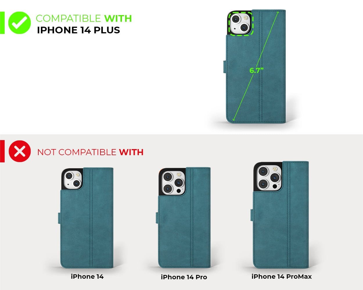 Apple iPhone 14 Plus - Vintage Leather Wallet Red - Limited Edition Apple iPhone 14 Plus - Snakehive UK