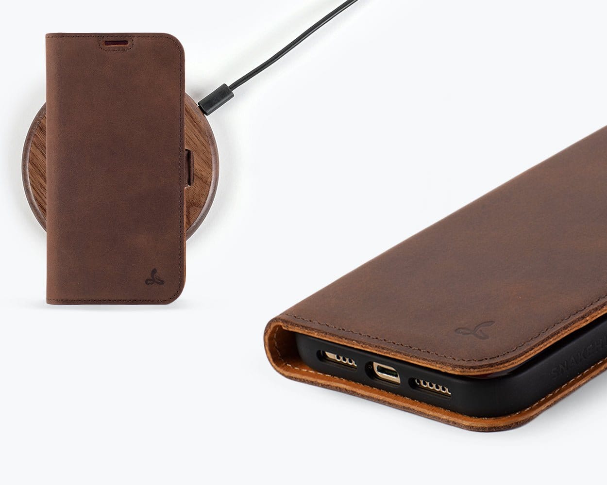 Apple iPhone 14 Pro Max - Vintage Leather Wallet (Side Clasp) Teal Apple iPhone 14 Pro Max - Snakehive UK