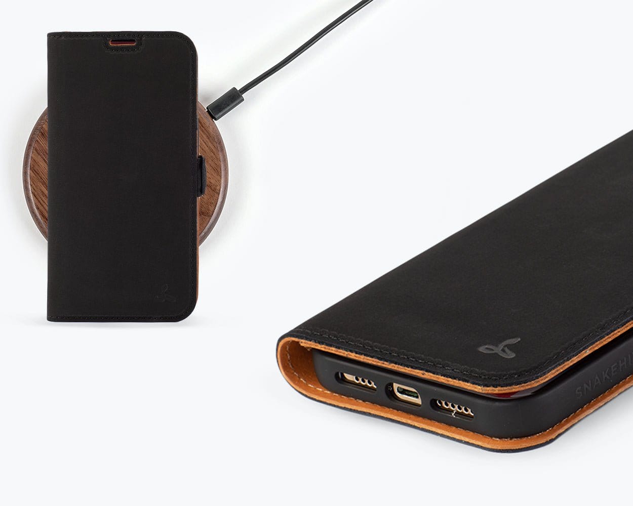 Apple iPhone 14 Pro Max - Vintage Leather Wallet (Side Clasp) Teal Apple iPhone 14 Pro Max - Snakehive UK