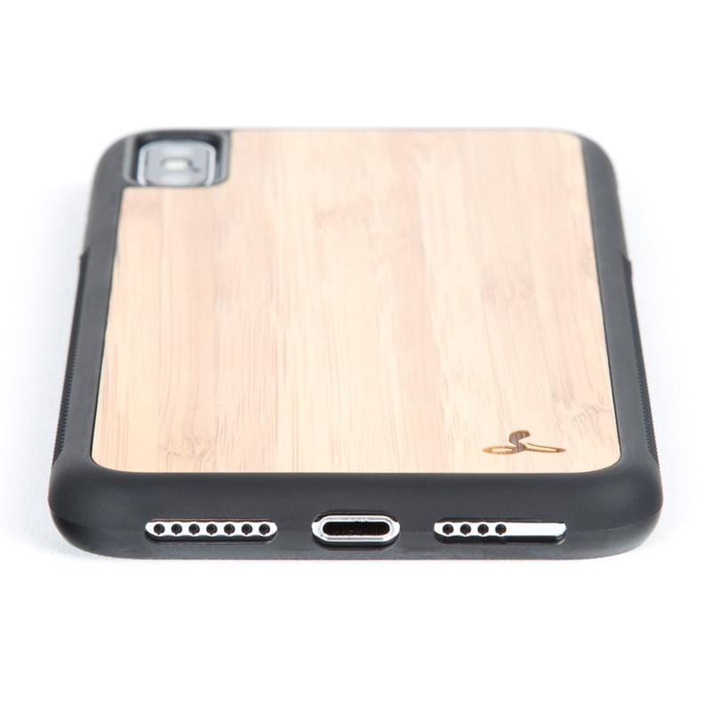 Wilderness Wood Back Bumper Case - Apple iPhone X/XS Walnut Apple iPhone X/XS - Snakehive UK