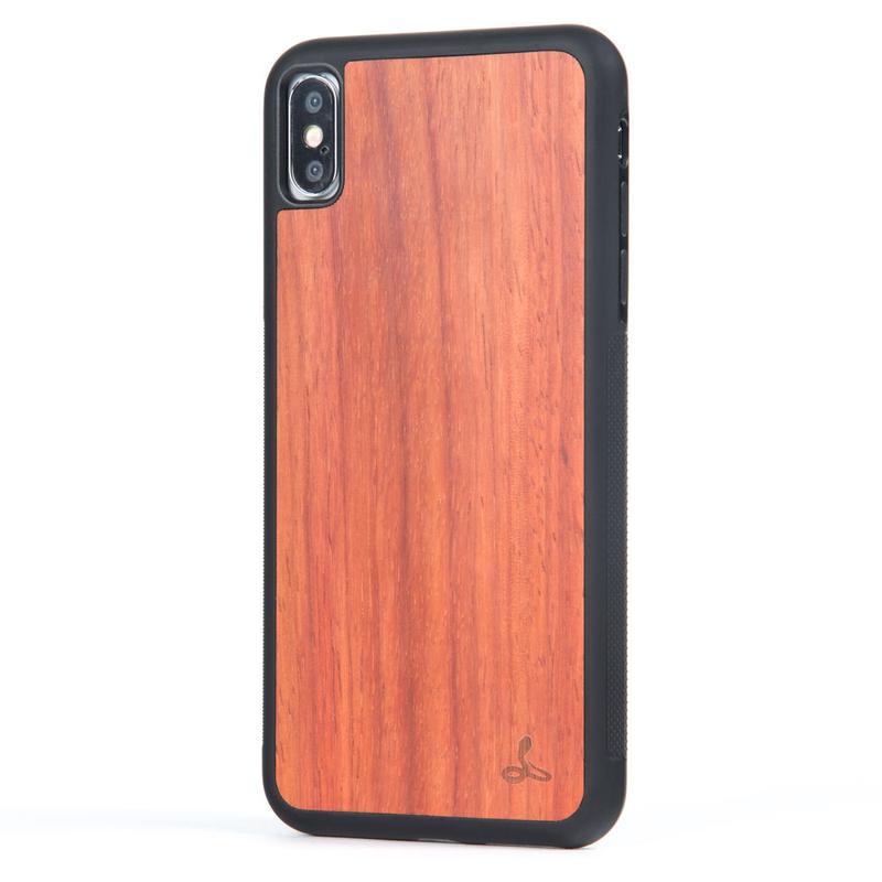 Wilderness Wood Back Bumper Case - Apple iPhone X/XS Rosewood Apple iPhone X/XS - Snakehive UK