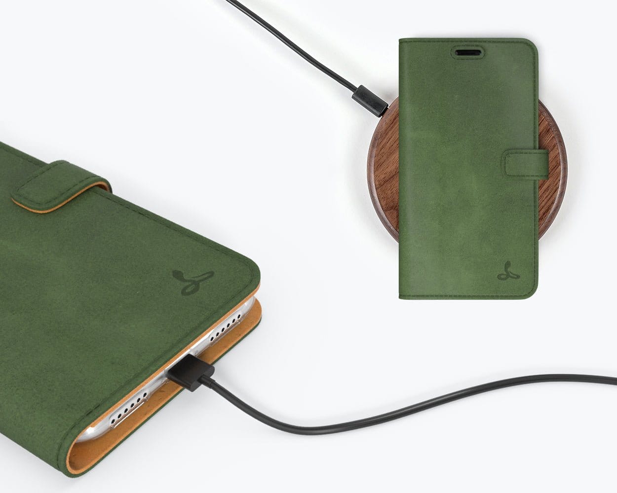 Vintage Leather Wallet - Apple iPhone XR Grey - Snakehive UK