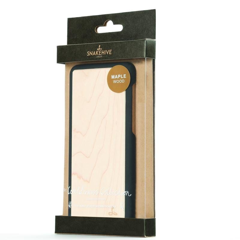 Wilderness Wood Back Case - Apple iPhone XR Maple Apple iPhone XR - Snakehive UK