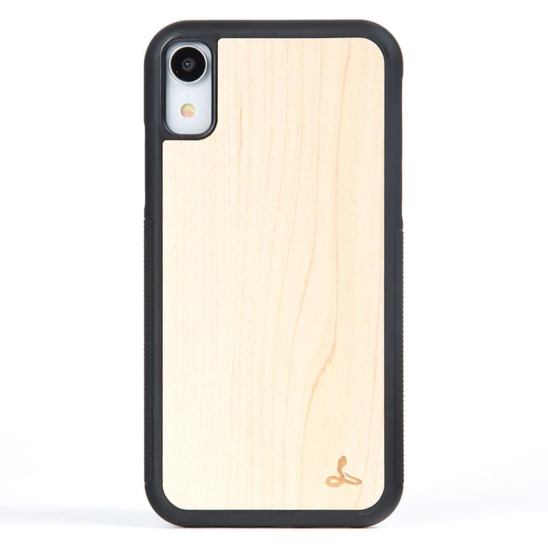 Wilderness Wood Back Case - Apple iPhone XR Maple Apple iPhone XR - Snakehive UK