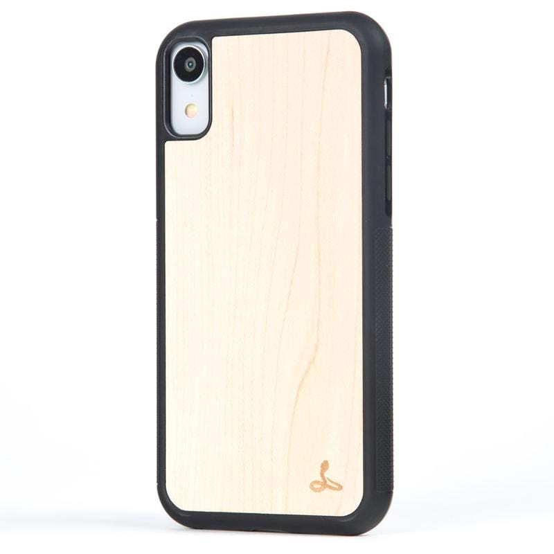 Wilderness Wood Back Case - Apple iPhone XR Maple Apple iPhone XR - Snakehive UK