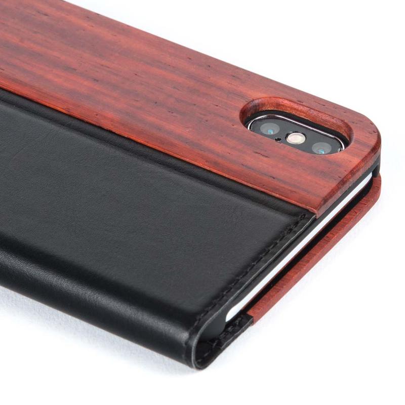Wilderness Wood Wallet - Apple iPhone XS Max Bamboo Apple iPhone XS Max - Snakehive UK