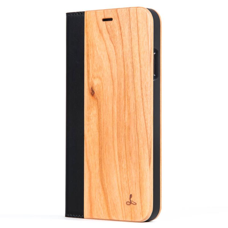 Wilderness Wood Wallet - Apple iPhone XS Max Cherrywood Apple iPhone XS Max - Snakehive UK