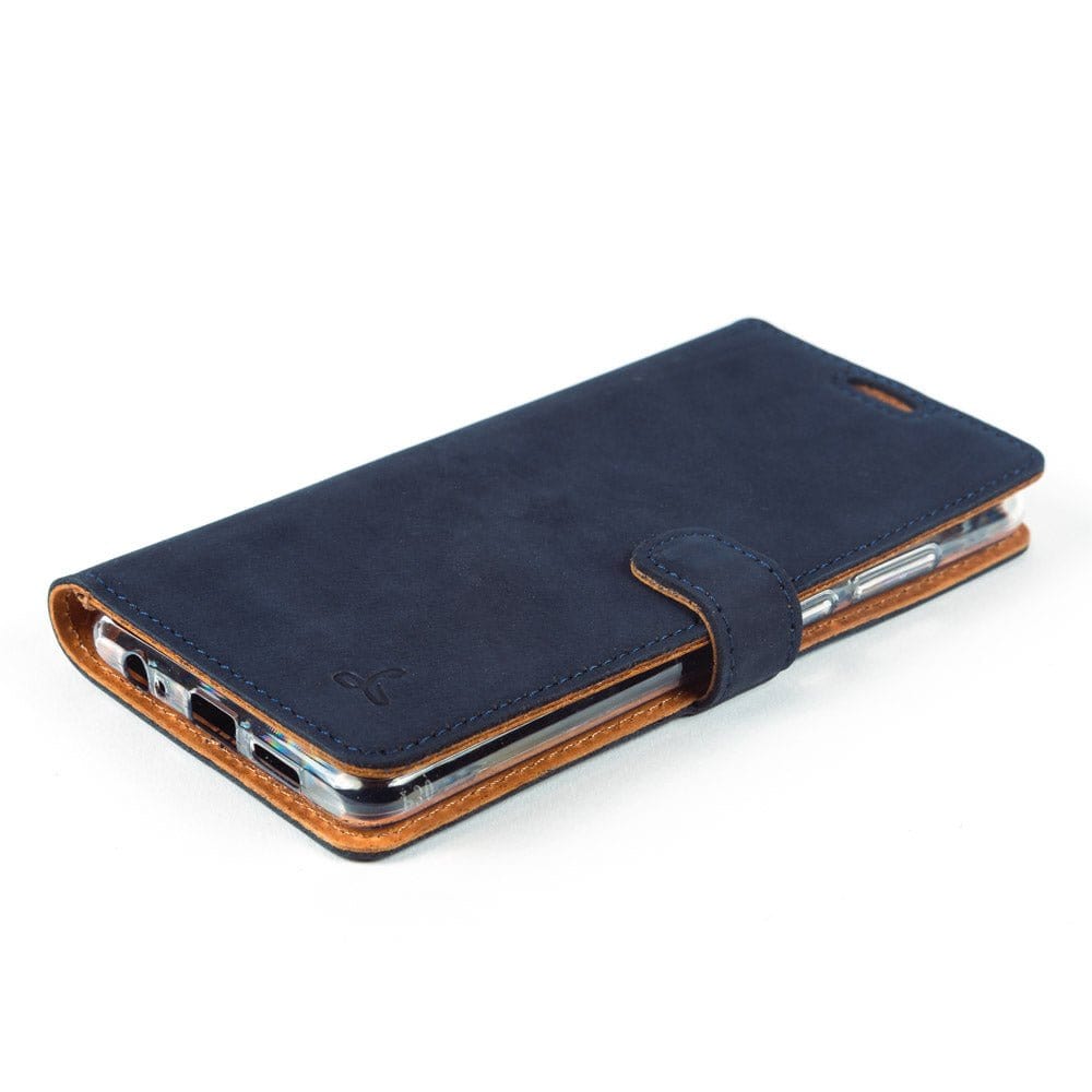 Vintage Leather Wallet - Huawei P30 Moss Green Huawei P30 - Snakehive UK