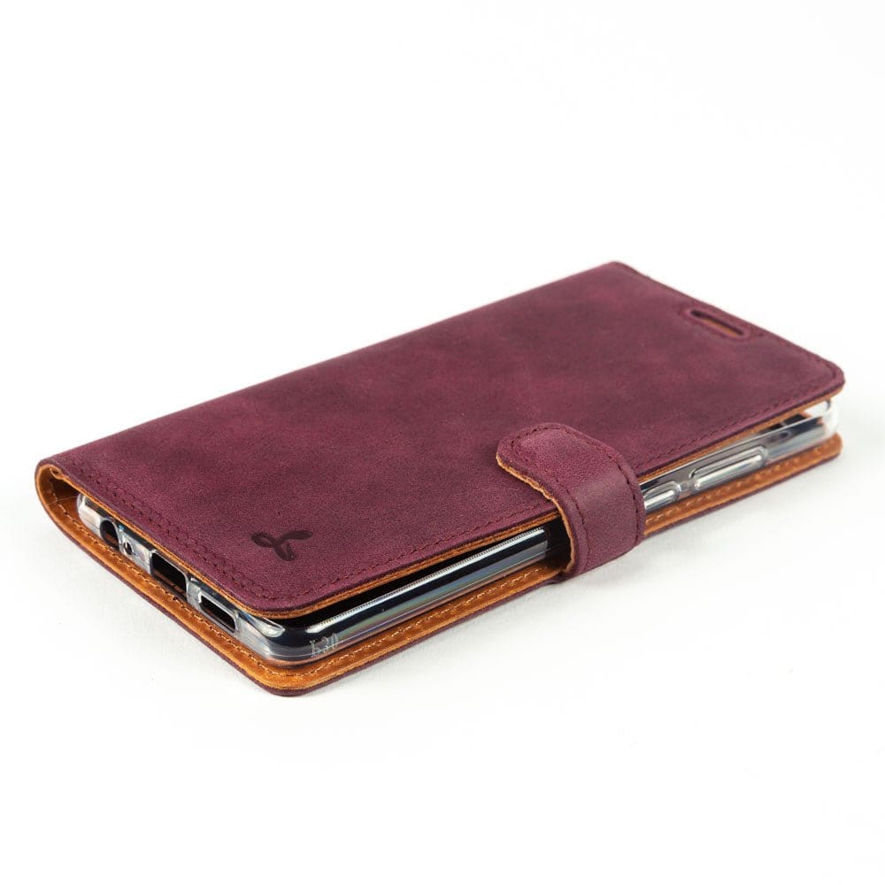 Vintage Leather Wallet - Huawei P30 Moss Green Huawei P30 - Snakehive UK