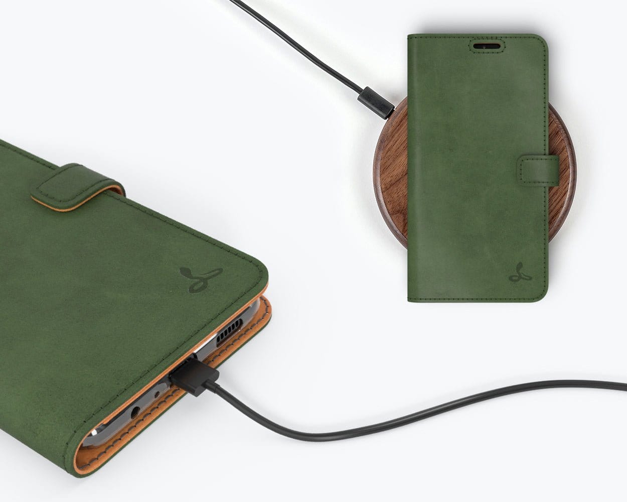 Vintage Leather Wallet - Samsung Galaxy A12 Teal Samsung Galaxy A12 - Snakehive UK