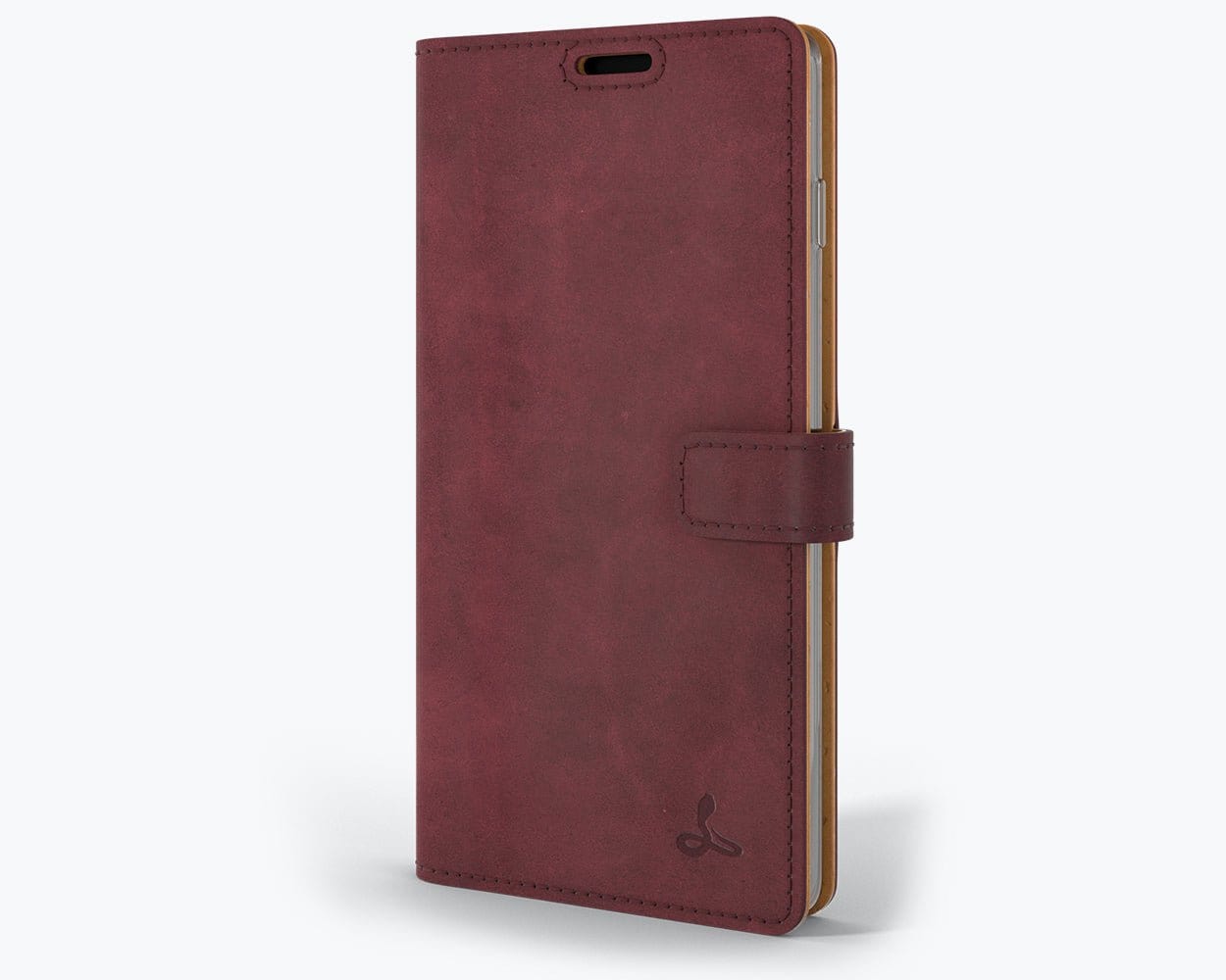 Samsung Galaxy S10 Plus - Vintage Leather Wallet Plum Samsung Galaxy S10 Plus - Snakehive UK