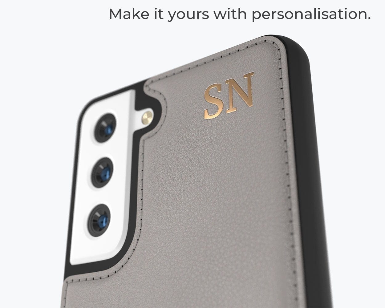 Samsung Galaxy S21 FE - Metro Leather Case Pebble Grey Samsung Galaxy S21FE - Snakehive UK