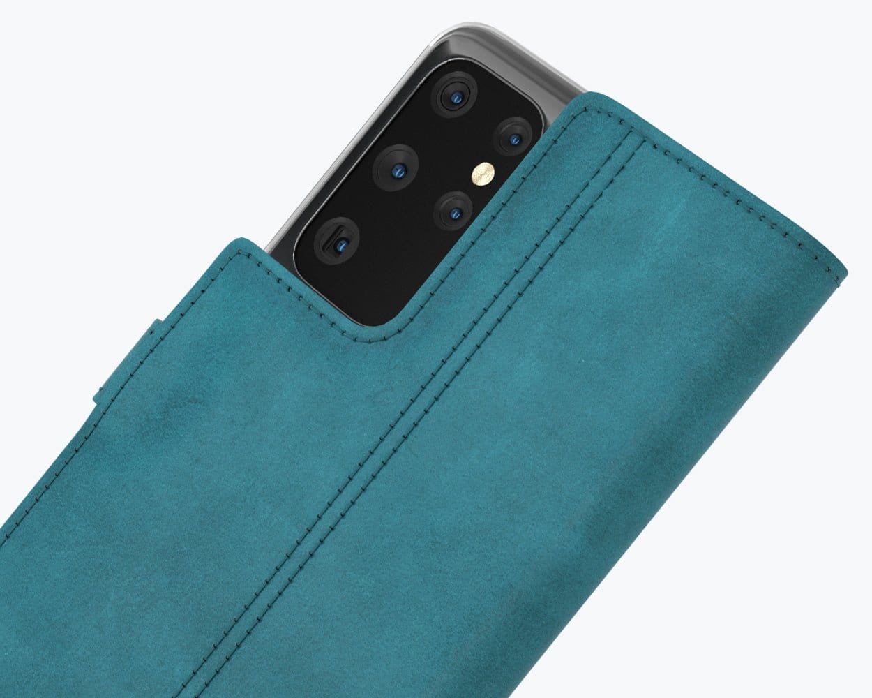 Samsung Galaxy S21 Ultra - Vintage Leather Wallet Grey Samsung Galaxy S21 Ultra - Snakehive UK