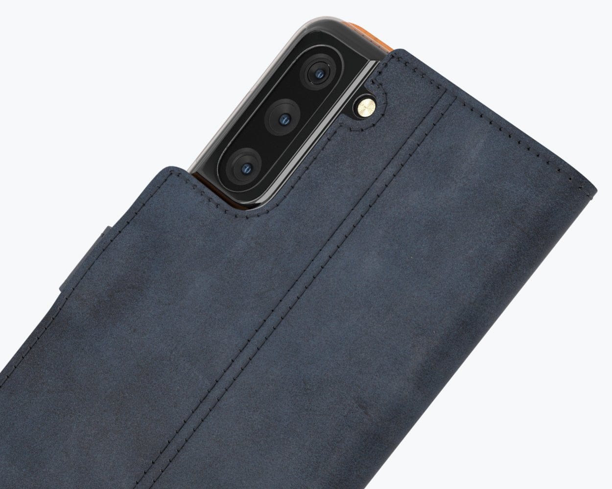 Samsung Galaxy S21 - Vintage Leather Wallet Grey Samsung Galaxy S21 - Snakehive UK