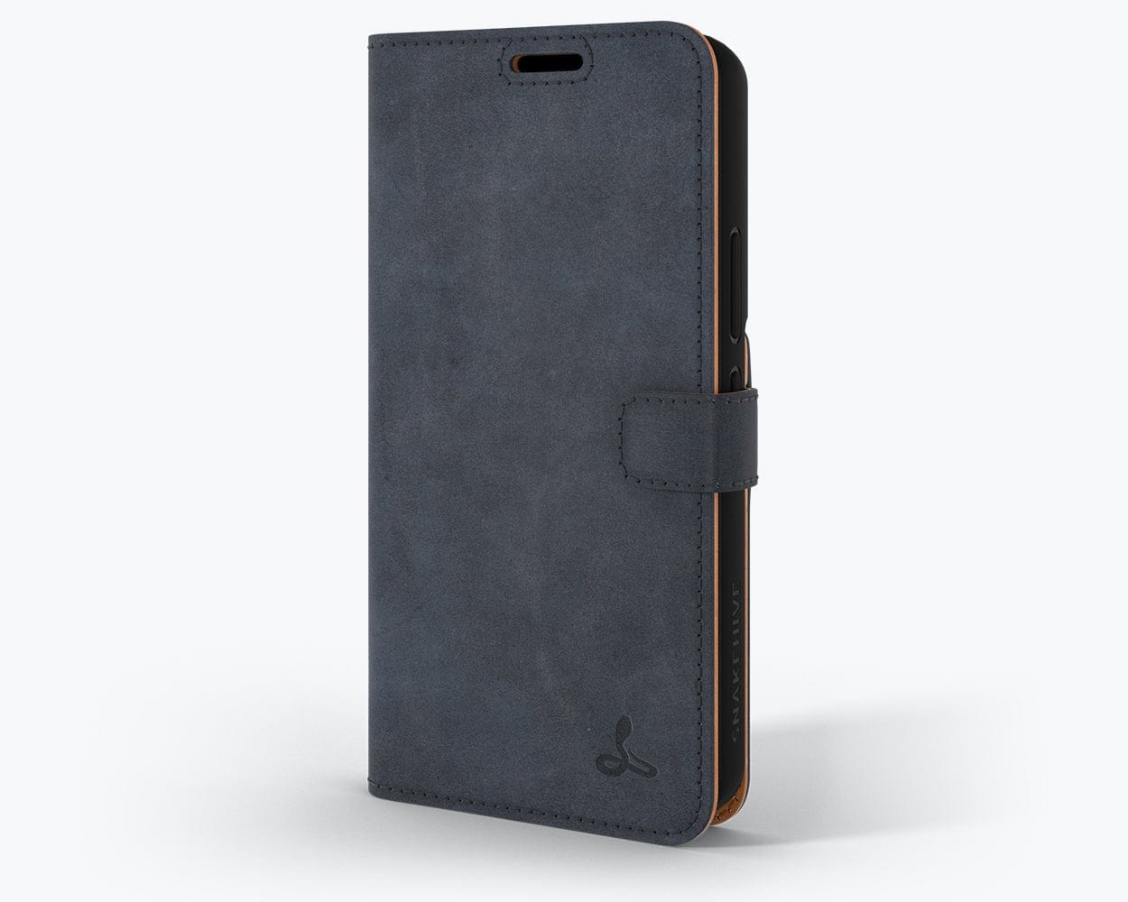 Samsung Galaxy S22 - Vintage Leather Wallet (Almost Perfect) Navy Samsung Galaxy S22 - Snakehive UK