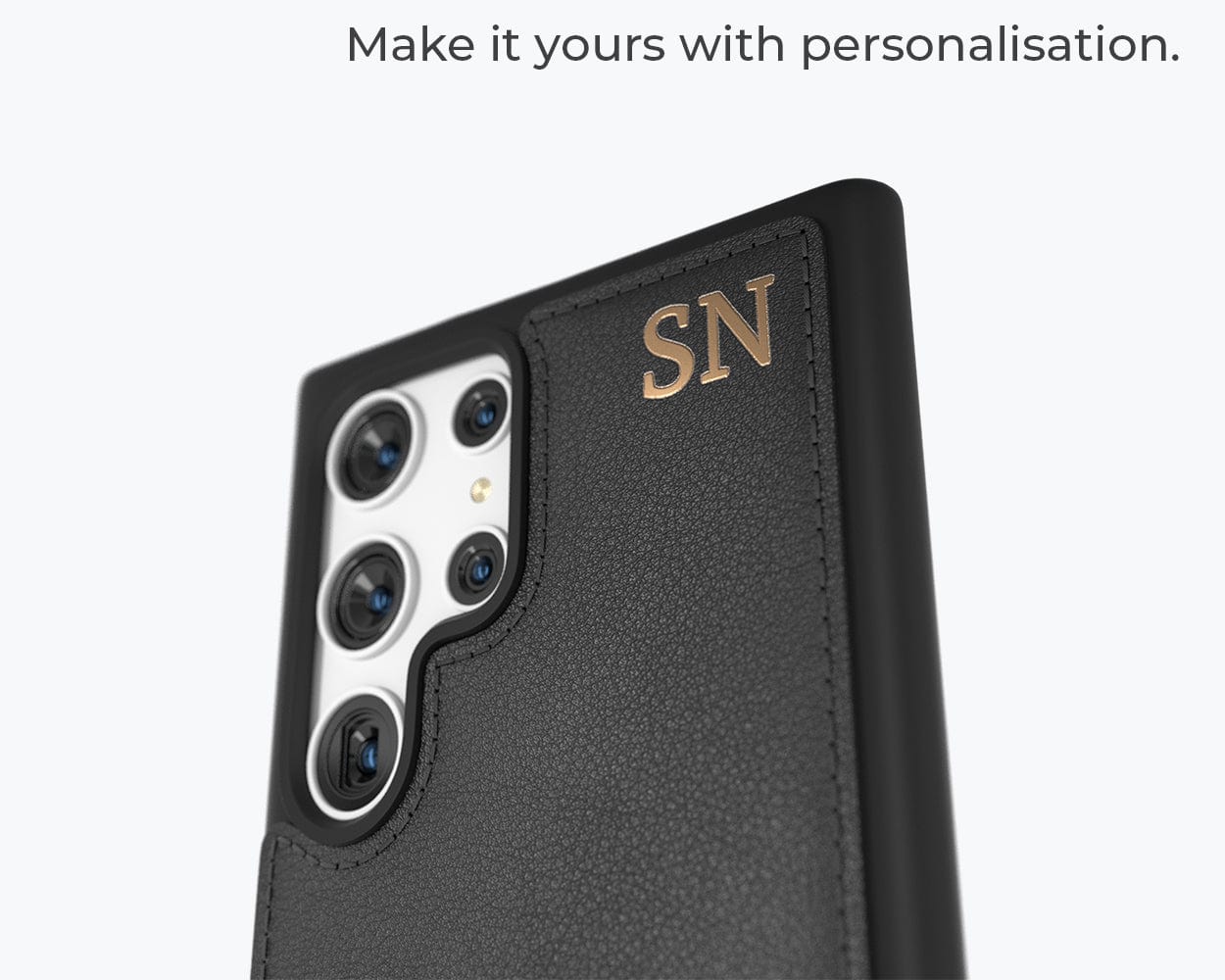 Samsung Galaxy S23 Ultra - Metro Leather Case Pebble Grey Samsung Galaxy S23 Ultra - Snakehive UK